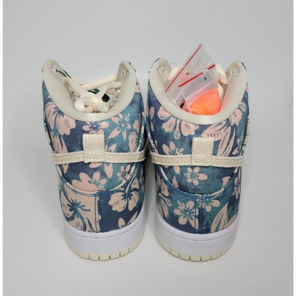 Nike SB Dunk High Pro QS HawaiiShoes Sneakers Men's 9.5 CZ2232-300 Floral 11W - Picture 3 of 11
